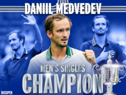 N. Džokovičiaus svajonę užbaigė D. Medvedevas, kuris tapo "US Open" nugalėtoju