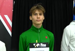 Martynas Lisauskas pasaulio jaunimo šuolių į vandenį čempionate užėmė aukštą aštuntą vietą