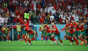 Staigmena: Marokas PČ aštuntfinalyje po 11 m. baudinių serijos eliminavo Ispaniją