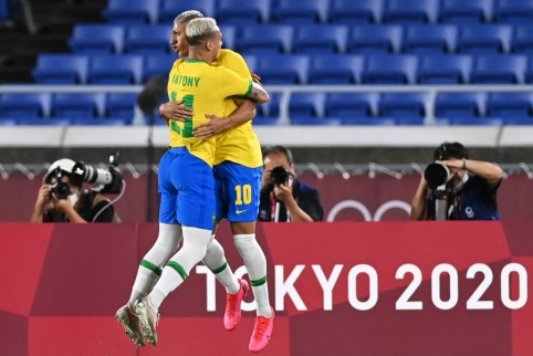 Olimpines žaidynes brazilų futbolininkai pradėjo su trenksmu – milžiniška pergalė prieš vokiečius