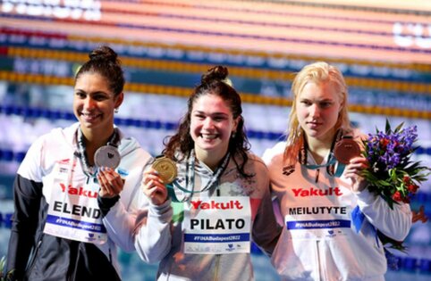 Vėl ant pasaulio čempionato podiumo užlipusi Meilutytė: „Esu labai laiminga dėl šio pasiekimo“