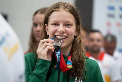 Penktas medalis EJOF: Silvija Statkevičius iškovojo sidabrą 200 m laisvojo stiliaus plaukime
