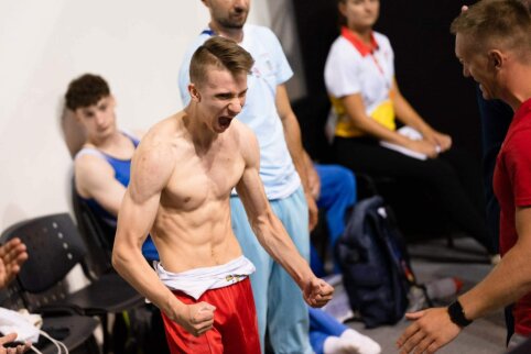 Gimnastas K. Padegimas – Europos jaunimo olimpinio festivalio čempionas!