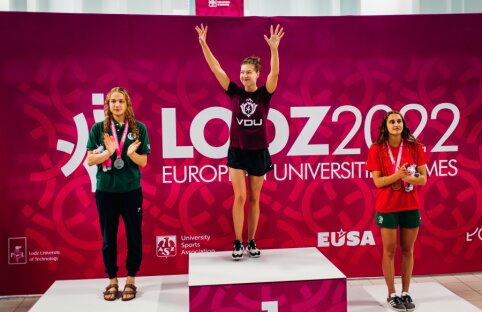 Europos universitetų žaidynėse K. Teterevkova iškovojo du aukso medalius