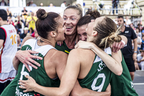 Moterų 3x3 rinktinė triumfavo „Women Series“ turnyre Prahoje!