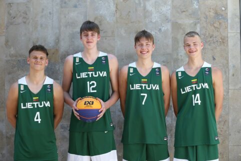 Lietuvos 3x3 17-mečių rinktinės pateko į Europos čempionatą