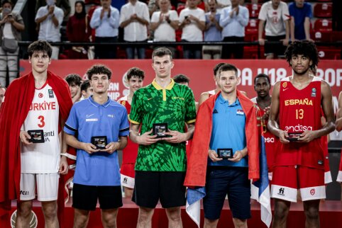 P. Murauskas – simboliniame Europos aštuoniolikmečių čempionato penketuke