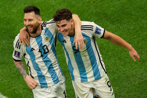 Argentina sutriuškino Kroatijos futbolininkus ir pateko į pasaulio čempionatą finalą