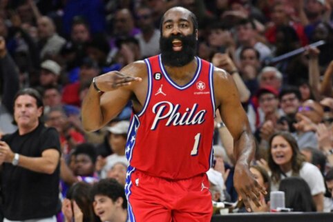 NBA atkrintamųjų starte – „76ers“ pergalė prieš „Nets“