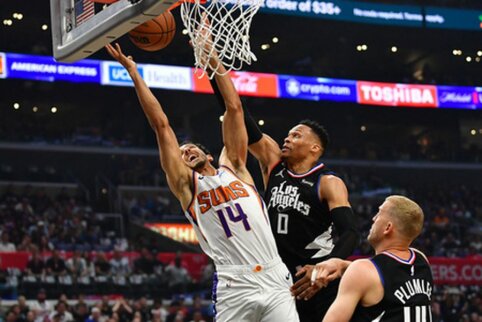 Nuostabus R. Westbrookas neišgelbėjo „Clippers“ nuo pralaimėjimo „Suns“ ekipai