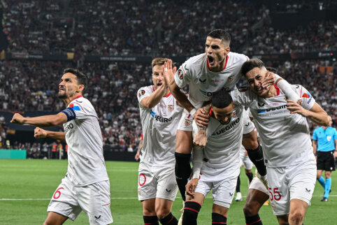 Europos lygos finale 11 m. baudinių serijos triumfavo „Sevilla“ futbolininkai