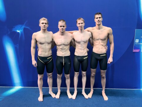 Vau: Vyrų laisvojo stiliaus plaukimo estafetės komandą pagerino Lietuvos rekordą bei pateko į olimpines žaidynes